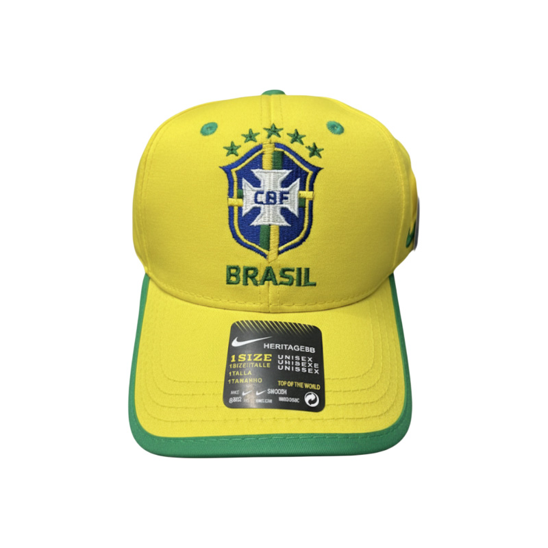 Brazil Football Team Cotton Sports Baseball Cap (Yellow) Raazonline shop bangladeshothoba.com