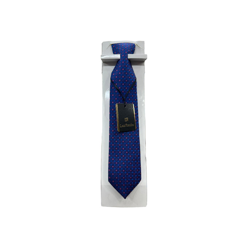Navy Blue Design Embroidery Formal Neck Tie For Men Raazonline shop bangladeshothoba.com