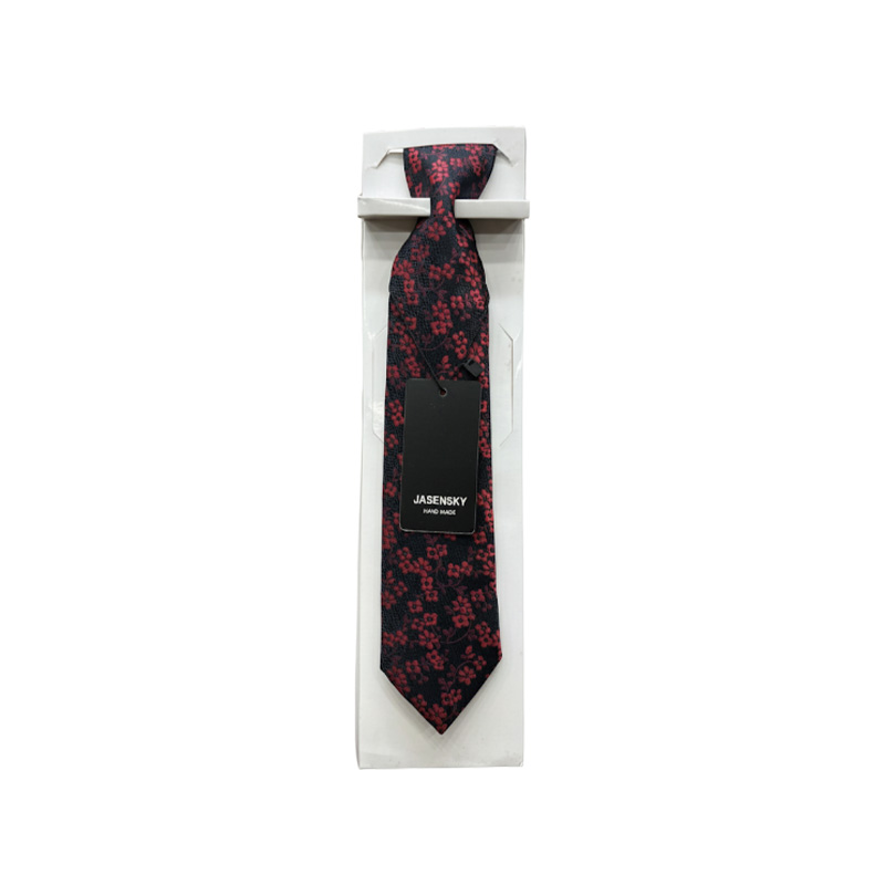 Black And Maroon Flower Design Formal Tie For Men Raazonline shop bangladeshothoba.com