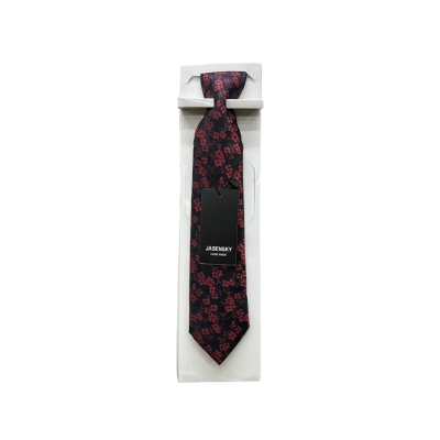 Black And Maroon Flower Design Formal Tie For Men Raazonline shop bangladeshothoba.com