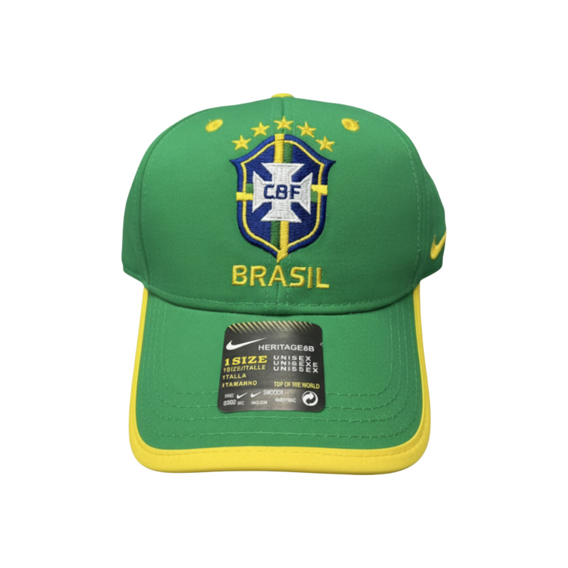 Brazil Football Team Cotton Sports Baseball Cap ( Green) Raazonline shop bangladeshothoba.com