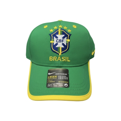 Brazil Football Team Cotton Sports Baseball Cap ( Green) Raazonline shop bangladeshothoba.com