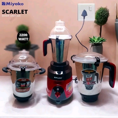 Picture of Miyako SCARLET 2200 Watt Mixer Grinder High Performance Food Mixer