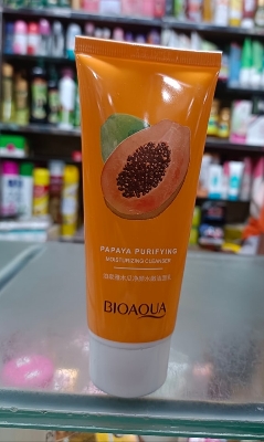 Picture of BIOAQUA Papaya Cleansing Face Wash – Papaya Extract Brightening Deep Cleanser – Anti Acne & Dark Spot Remover – 100g