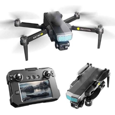Picture of Brushless Motor Drone With 4k Ultra HD Camera, Optical Flow Dual Camera, Display Remote Control 2.4g Wifi Fpv Rc Quadcopter Headless Mode Follow Shot Altitude Hold Obstacle Avoidance Adult (Black)