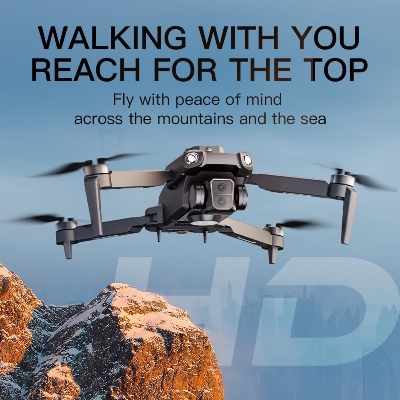 Picture of Drone Three-Axis Flow Positioning Brushless Motot Folding 4k Dual Camera Four-Sided Obstacle Avoidance Drones Black dgf