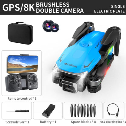 Picture of 2025 G.P.S RC Drone 4K Dual Camera WIFI FPV Obstacle Avoidance Optical Mini Quadcopter RC Helicopter Drone