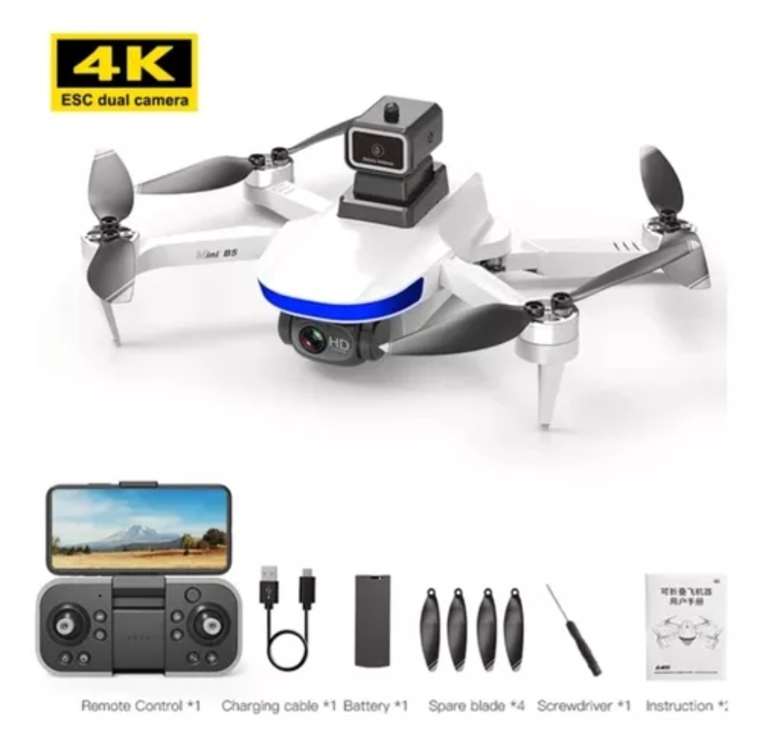 Picture of New Mini Drone Indoor Hover 4k Dual Camera Light Flow 5g Wifi Brushless Folding Quadcopter Rc Helicopter sc