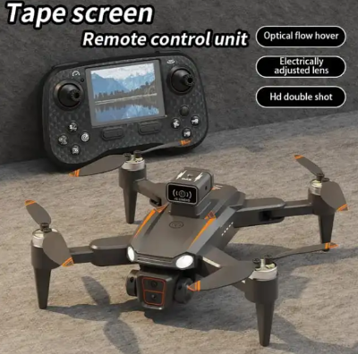 Picture of Drone with Display Remote 4K WIFI FPV Drone Dual Full HD Camera Dual Battery Dual Brush Foldable RC Qudcopter Drone Camera