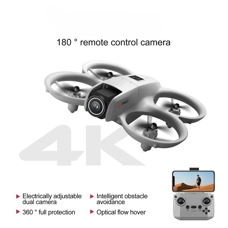 Picture of Mini RC Drone: 4K HD Camera, Foldable, and More - 4K HD Dual Camera for Stunning Aerial Shots Explore the Skies