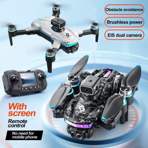 Picture of Remote Screen Display Drone WIFI FPV 4K Dual Camera Obstacle Avoidance Remote Control with Dual Battery Brushless Motor DH