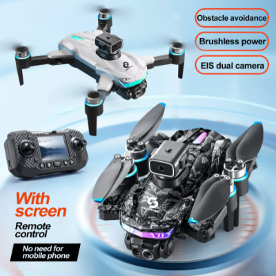 Picture of Remote Screen Display Drone WIFI FPV 4K Dual Camera Obstacle Avoidance Remote Control with Dual Battery Brushless Motor DH
