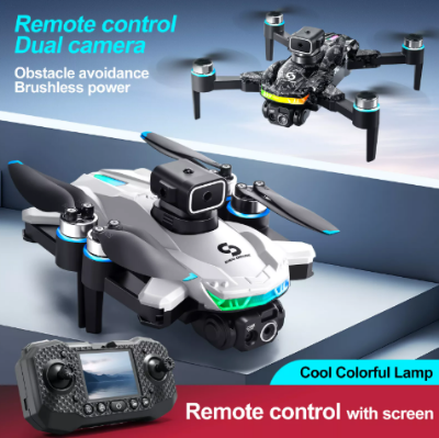 Picture of Remote Screen Display Drone WIFI FPV 4K Dual Camera Obstacle Avoidance Remote Control with Dual Battery Brushless Motor DH