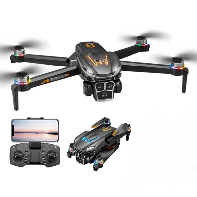 Picture of RC Drone Dual Camera 6-Side Obstacle Avoidance Sensor Device UAV HD 4K Dual Camera Optical Flow Positioning ESC Quadcopter Lens Mini Double Battery Drone Camera