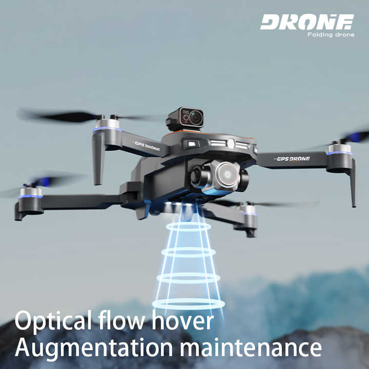 Picture of BIG [REMOTE DISPLAY] G.P.S Drone With Laser Sensor 4K Dual Cameras Foldable Quadcopter Obstacle Avoidance Optical Wifi Gimbal Helicopter Drone Professional 3 Batteries (8GB Memory + Card Reader Free)