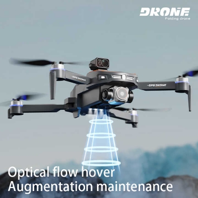 Picture of BIG [REMOTE DISPLAY] G.P.S Drone With Laser Sensor 4K Dual Cameras Foldable Quadcopter Obstacle Avoidance Optical Wifi Gimbal Helicopter Drone Professional 3 Batteries (8GB Memory + Card Reader Free)