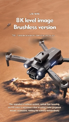 Picture of 4K WIFI FPV Drone Dual Full HD Camera Dual Battery Dual Brush Foldable RC Qudcopter with Headless Mode, Altitude Hold, Storage Bag, Drone Camera, Camera Drone, Mini Drone Camera, Drone Camera