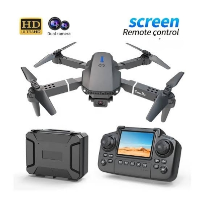 Picture of Display Remote New 3-Sided Optical Flow Obstacle Avoidance WIFI Remote Control Helicopter 4K HD Dual Camera Drone Apps Controlled