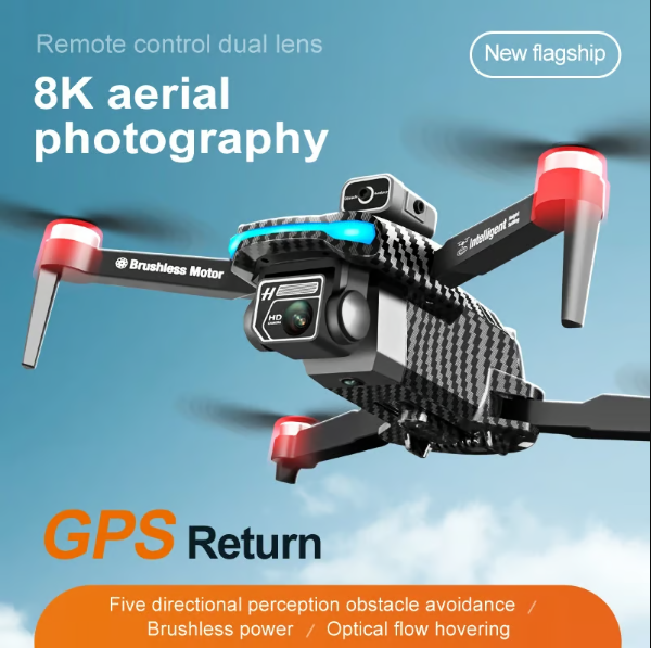 Picture of G.P.S Drone 4K Professional Dual HD Camera Obstacle Avoidance Brushless Motor Foldable Quadcopter Drone lk