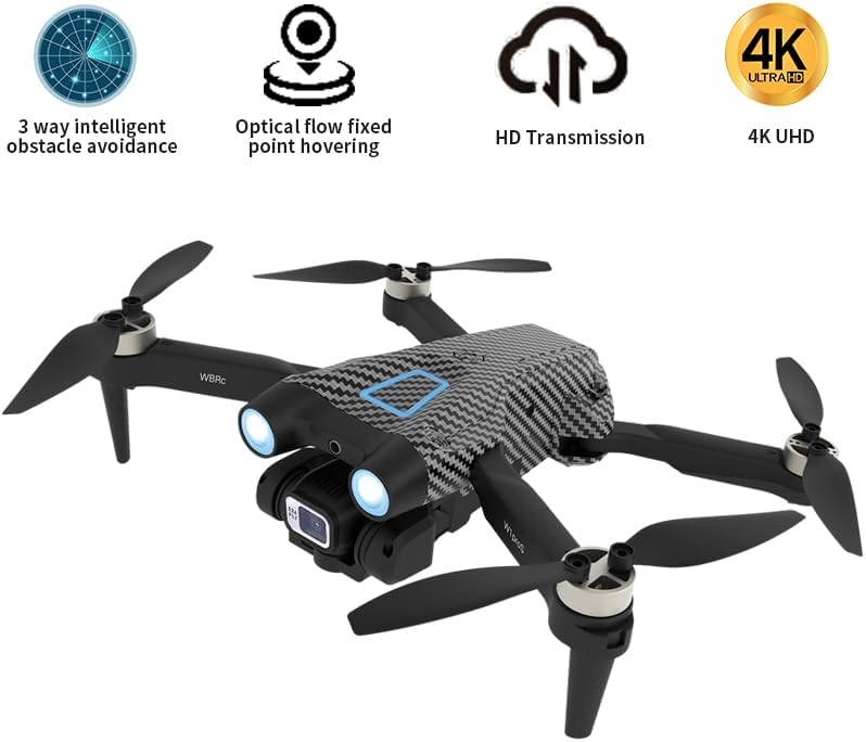Picture of Pro S UAV Drone with 4K Camera, Folding Aerial Photography Drone Brushless Motor Mobile Phone Control Multiple Flight Modes 360° Obstacle Avoidance RC Quadcopter Headless Mode T