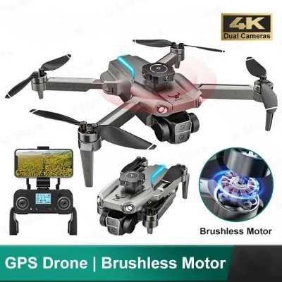 Picture of G.P.S BRUSHLESS MOTOR Drone PRO WIFI 4K Dual Camera Foldable Pocket Mini Size Tracked Quadcopter Drone Camera Apps Controlled