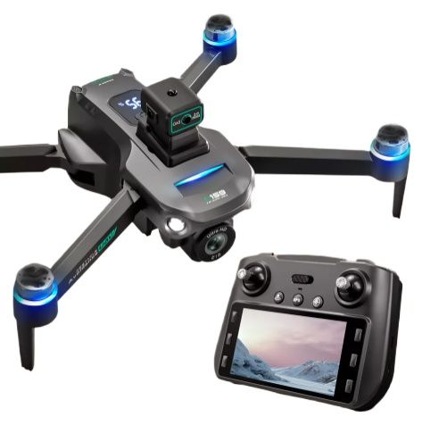 Picture of Drone G.P.S 5G Screen Remote Control 4K Dual Camera 360° Obstacle Avoidance with Built-in 5 inch Remote Display ST