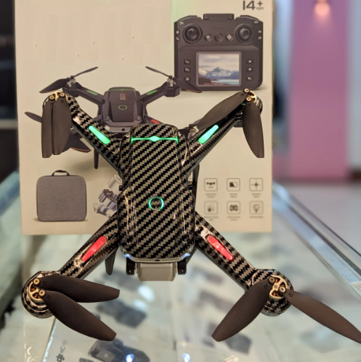 Picture of New 2025 (Remote Display) Black Carbon Fiber Brushless Infrared Obstacle Avoidance Optical Flow Positioning Hovering 4K Camera Quadcopter Drone