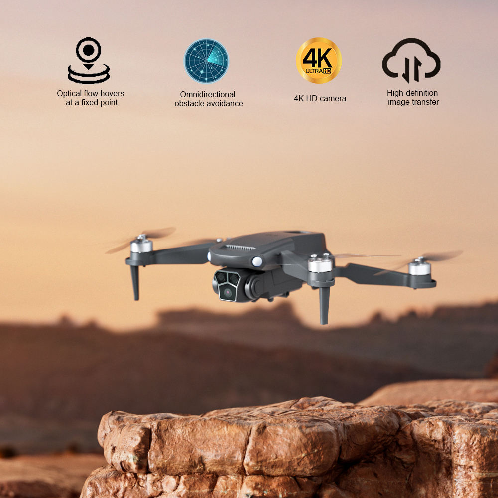 Picture of RC Drone 4K HD Dual Gimbal Camera Drones Obstacle Avoidance with Optical Flow Quadcopter Drone App Controlled