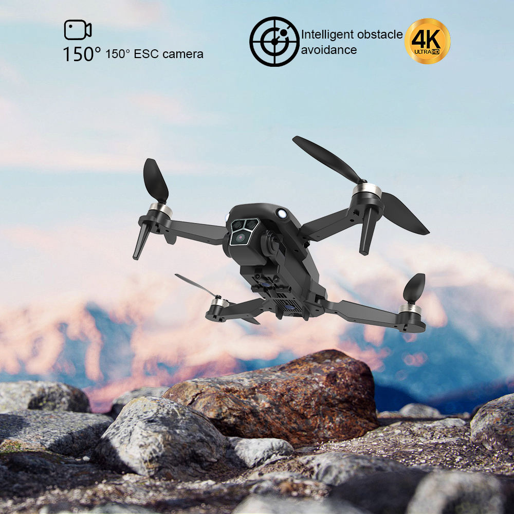 Picture of RC Drone 4K HD Dual Gimbal Camera Drones Obstacle Avoidance with Optical Flow Quadcopter Drone App Controlled