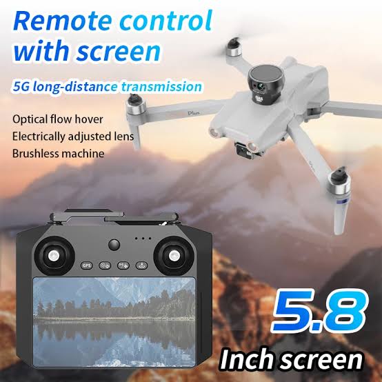 Picture of 4K PRO Drones with Camera for Adults 3km Control Range, 2-Axis Gimbal, 4K UHD EIS Camera, Brushless Motor, FPV Professional Drone Quadcopter, 2 Batteries
