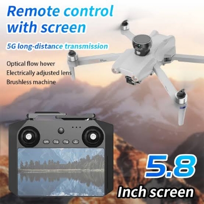 Picture of 4K PRO Drones with Camera for Adults 3km Control Range, 2-Axis Gimbal, 4K UHD EIS Camera, Brushless Motor, FPV Professional Drone Quadcopter, 2 Batteries