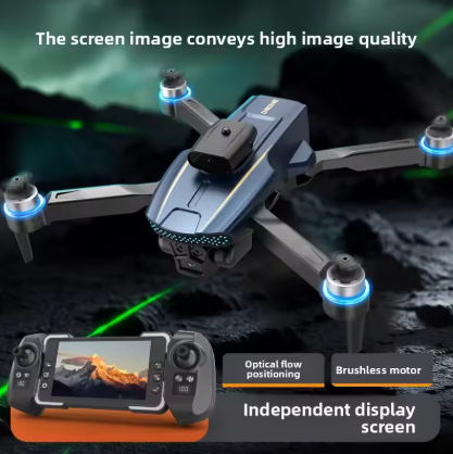 Picture of Adjustable Display RC Remote Drone Professional 360° Dornes 5G Obstacle Avoidance with Camera Foldable Helicopter with HD Camera with 4.5 Inch Screen sg