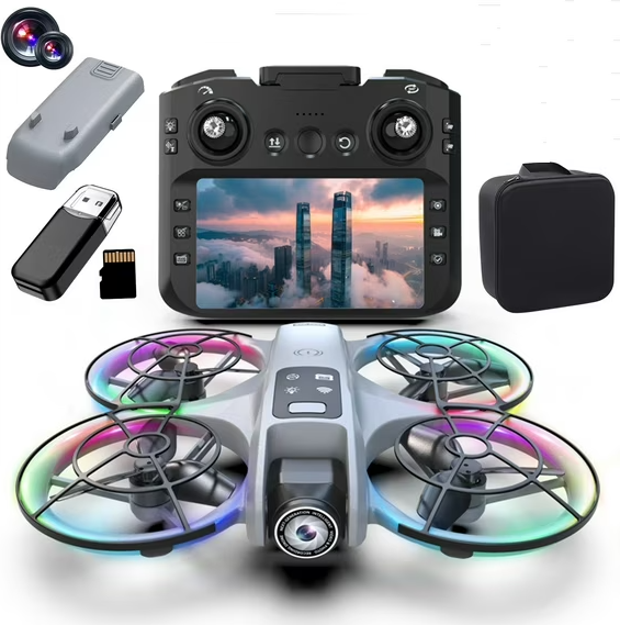 Picture of 4.5" Screen FPV Drone with 1080P HD Camera - Brushless Motor RC Quadcopter, Altitude Hold, Obstacle Avoidance, LED Lights, 2.4G Remote Control for Professional sg