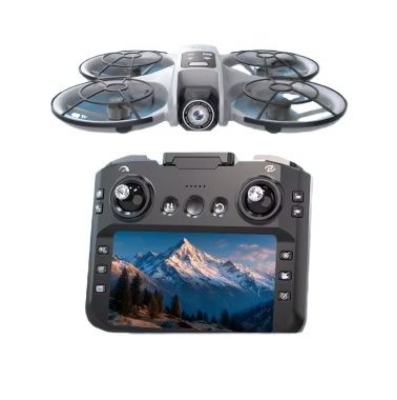 Picture of 4.5" Screen FPV Drone with 1080P HD Camera - Brushless Motor RC Quadcopter, Altitude Hold, Obstacle Avoidance, LED Lights, 2.4G Remote Control for Professional sg