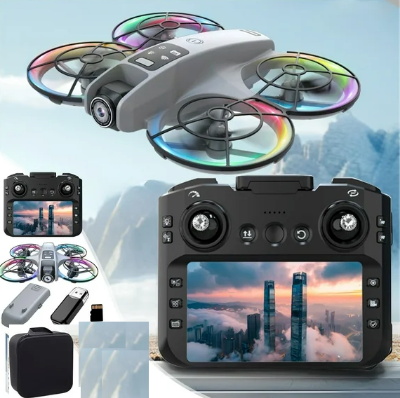 Picture of 4.5" Screen FPV Drone with 1080P HD Camera - Brushless Motor RC Quadcopter, Altitude Hold, Obstacle Avoidance, LED Lights, 2.4G Remote Control for Professional sg