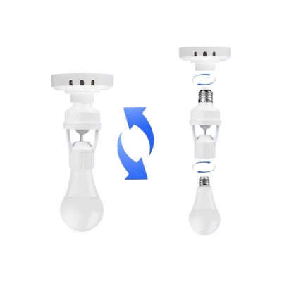 Picture of 220V 110V Smart PIR Induction Infrared Motion Sensor E27 E14 LED lamp Base Holder With light Control Switch Bulb Socket Adapter