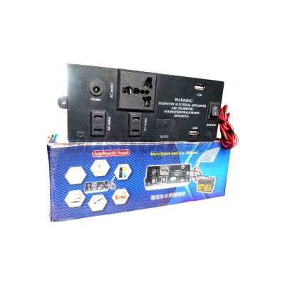 Picture of 12v/24v dc to ac Converter Gang Box 3 in 1 220v ac dc 12 dc 4 Built USB Ports. dc to ac Converter Inverter Solar