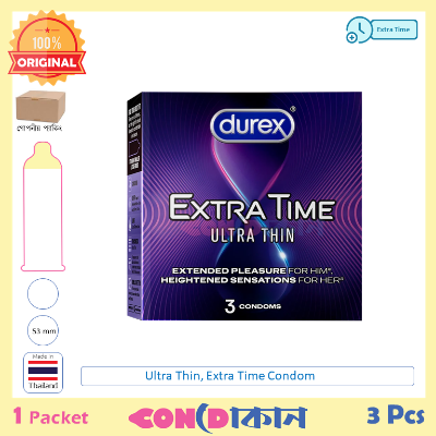 Picture of Durex Extra Time Ultra Thin 1 Pack (3 Pcs)