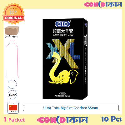 Picture of OLO XXL Ultra Thin Extra Large Big Size Condom 1 Pack (10 Pcs)