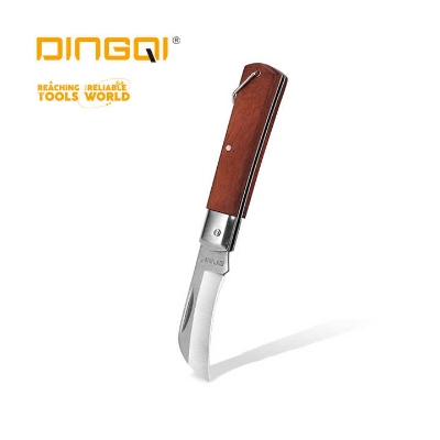 Picture of DINGQI Factory Wholesale 7 Inch Electrician Cutter Wood Handle Electrician Pocket Wire Cutter-63107