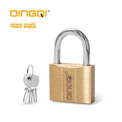 Picture of Dingqi 50mm Shackle Safety Lockout Padlock Custom Copper with Master Key-151050
