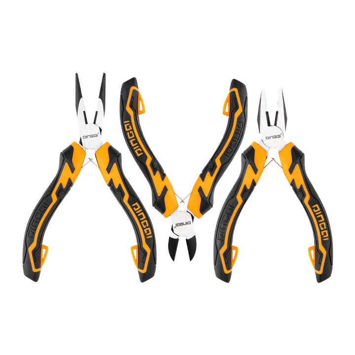 Picture of DINGQI 3Pcs Hand Tools Grip Handle Stainless Steel Mini Pliers Set-23001