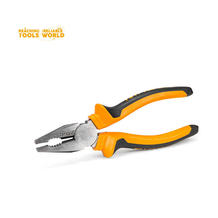 Picture of DINGQI Good Quality Combination Pliers 8"inch Pliers With Rubber Handles Slip Joint Combination Pliers-21108