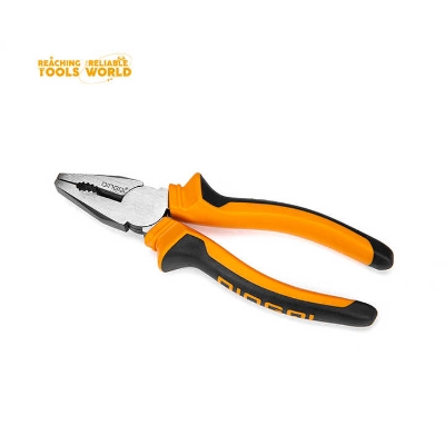 Picture of DINGQI Good Quality Combination Pliers 8"inch Pliers With Rubber Handles Slip Joint Combination Pliers-21108