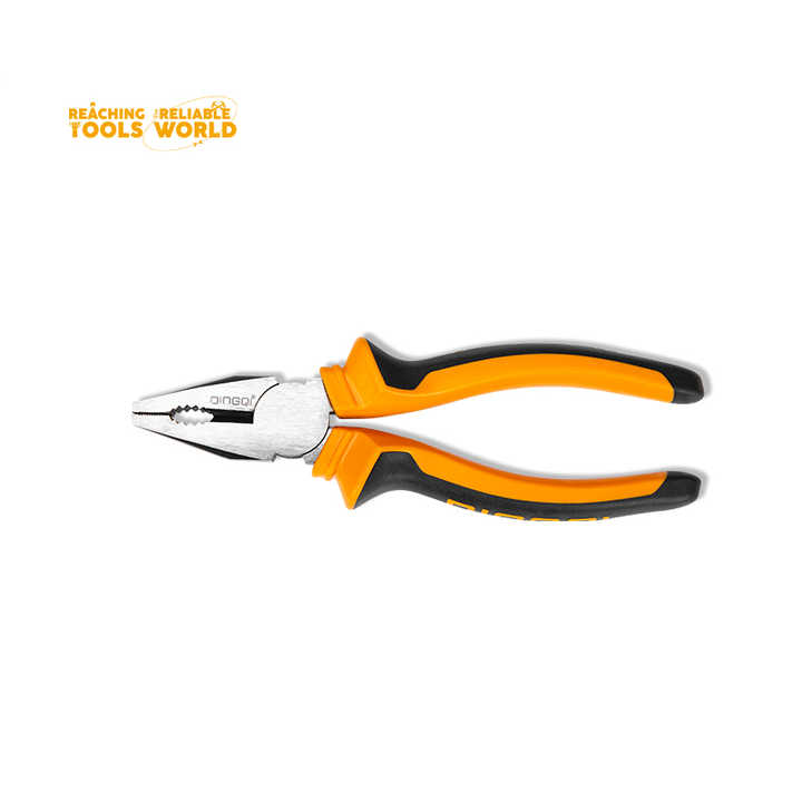 Picture of DINGQI Good Quality Combination Pliers 8"inch Pliers With Rubber Handles Slip Joint Combination Pliers-21108