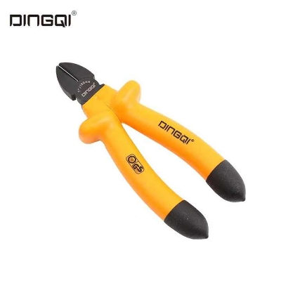 Picture of DINGQI 6Inch Hand Hardware Tools Insulated Handle Diagonal Flush End Wire Slide Cutting Plier-22006