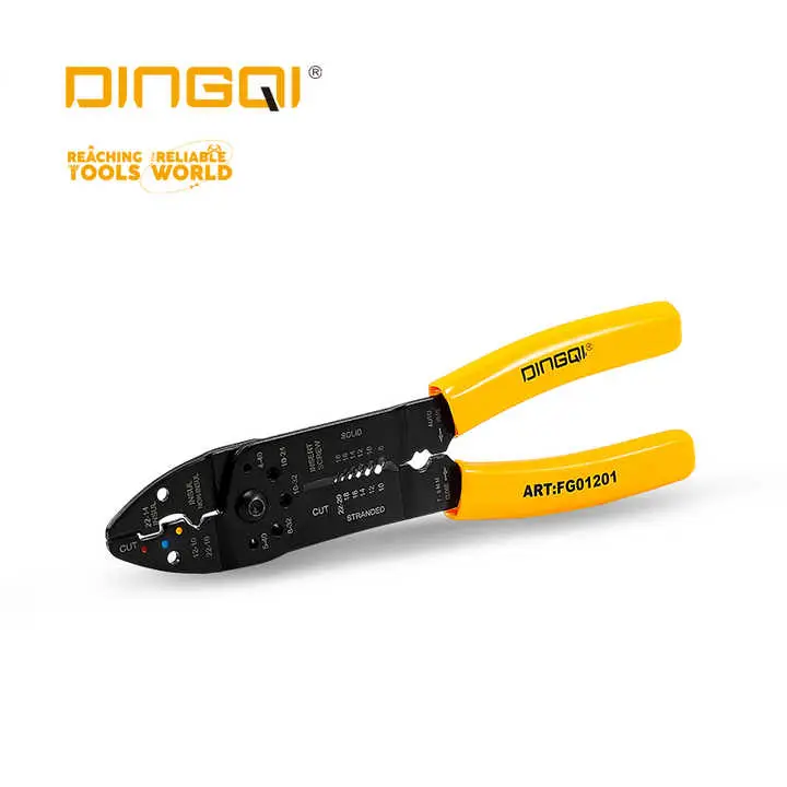 Picture of WELLOO New Model Manufacturing 8.5in Wire Stripping Tool Safety Lock Cable Cutter Iron Wire Pliers-WSP0703