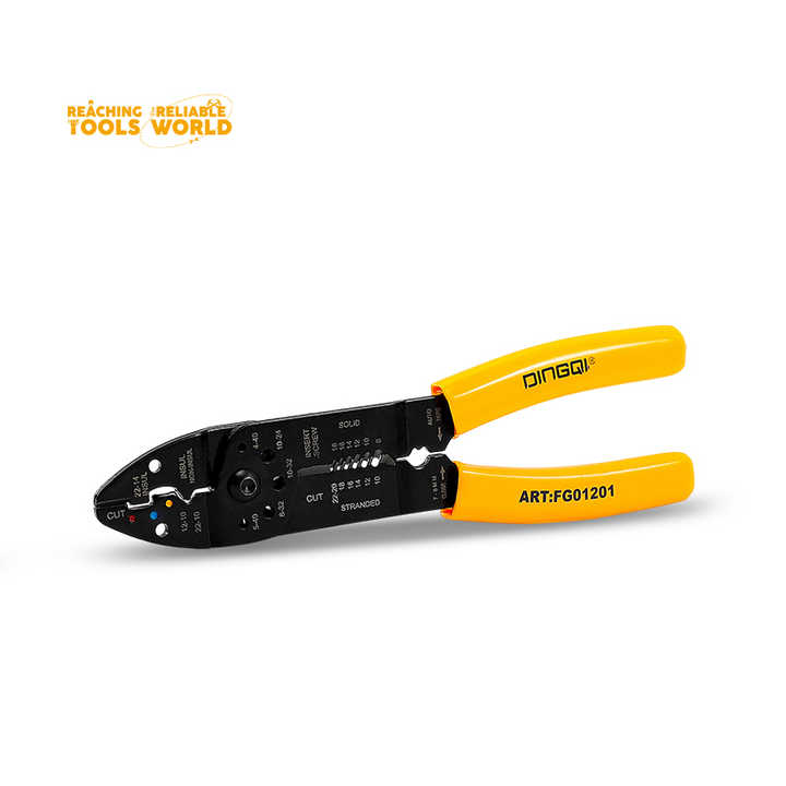 Picture of WELLOO New Model Manufacturing 8.5in Wire Stripping Tool Safety Lock Cable Cutter Iron Wire Pliers-WSP0703