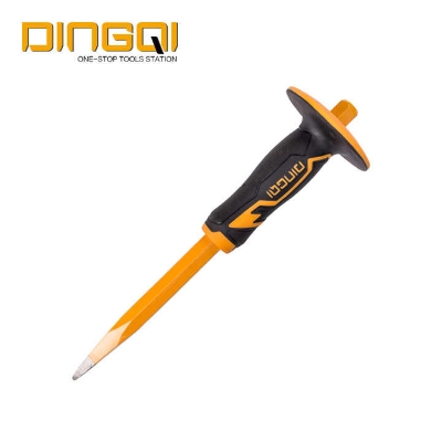 Picture of DingQi High Quality Stone Chisel Quarry Pick Quarry Chisel Carbon Steel Cold Chisel With Safe Grip Rubber Handle-37209