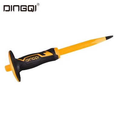 Picture of DingQi High Quality Stone Chisel Quarry Pick Quarry Chisel Carbon Steel Cold Chisel With Safe Grip Rubber Handle-37209